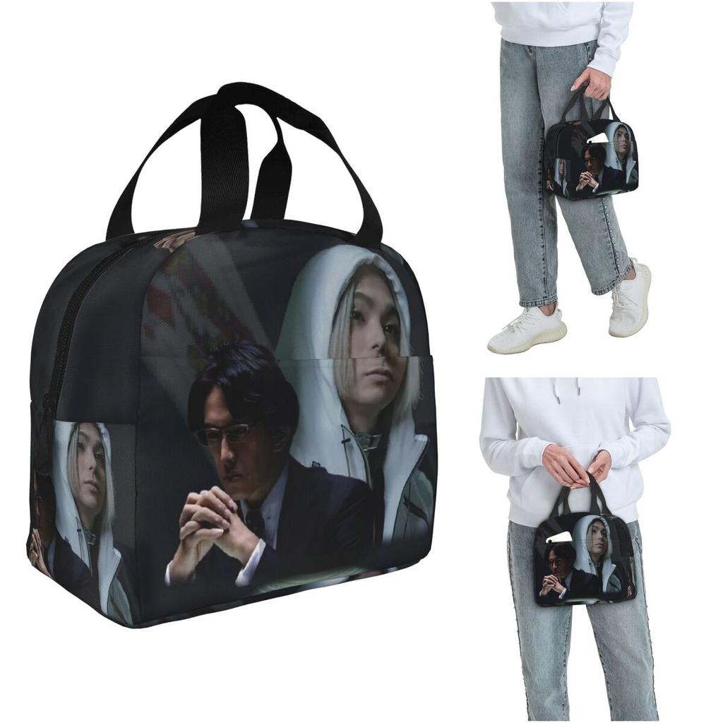 Alice In Borderlanded Poker Thriller Drama Insulated Lunch Bag for Women Kids Portable Food Boxes Thermal Lunch Box Tote