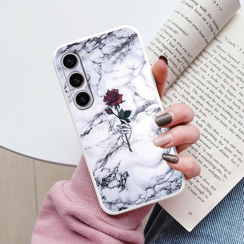 Case For Samsung A55 5G Back Cover Protective Silicone Funda Fashion Marble Stone Texture Coque For Samsung Galaxy A54 A56 Capa