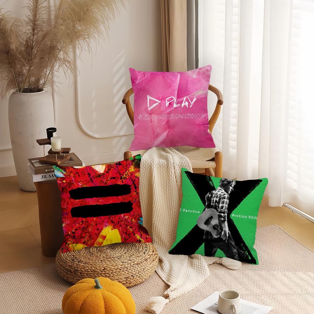 British Singer-songwriter E-Ed S-Sheeran Pillow Case Applicable Space For Guest Rooms Interiors Cars Office House Decoration