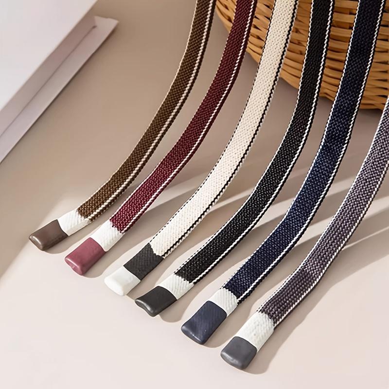 Lcauto Parts Black Versatile Drawstring Waistband For Sweatpants, Hoodies, And Sports Pants - 1Cm Wide, 140Cm Long, Fabric Belt