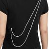 Nike Sportswear Club Comfortable Fashionable Short Fitted Versatile Short Sleeve Regular T-Shirt Women Tops Black HF9457-010