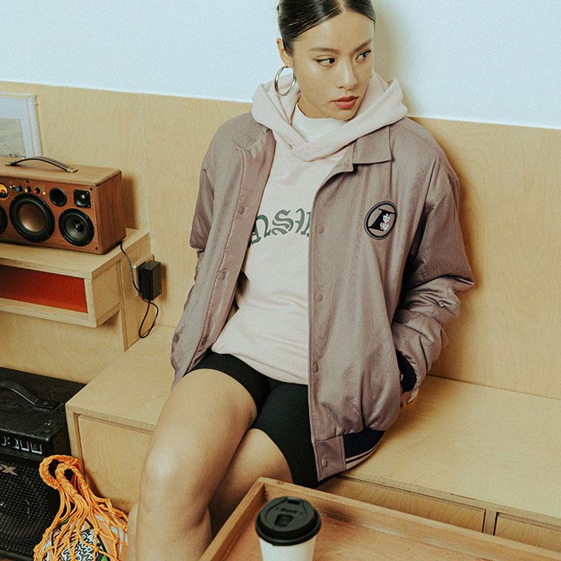 Reebok Allen Iverson Year Of The Rabbit Limited Edition Embroidered Casual Collar Jacket Unisex Jacket Brown H47100