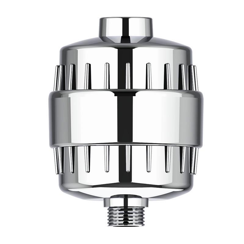 High-Flow 15-Stage Shower Filter: Removes Residual Chlorine & Beautifies Skin with 20-Layer Filter