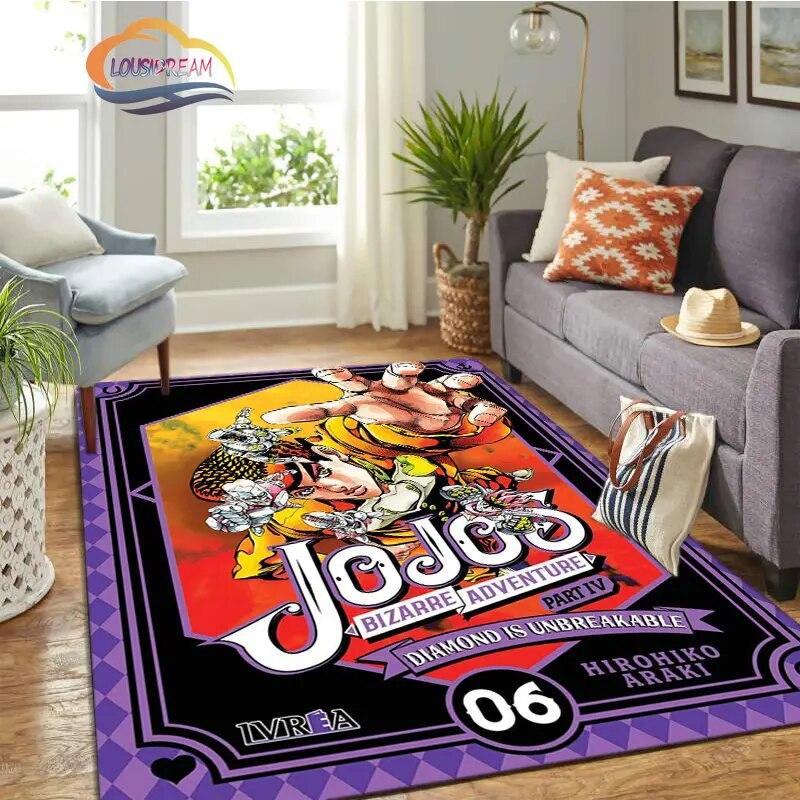 JoJo's Bizarre Adventure Stone Ocean Series Anime Carpet and Rug Living Room Large Area Decoration Sofa Mat Bedroom Doormat.