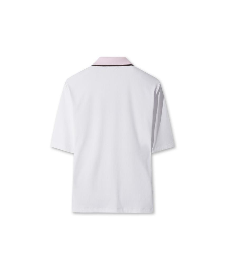 WAAC Athletic Slim Fit Rib Polo Wltcm26404Whx