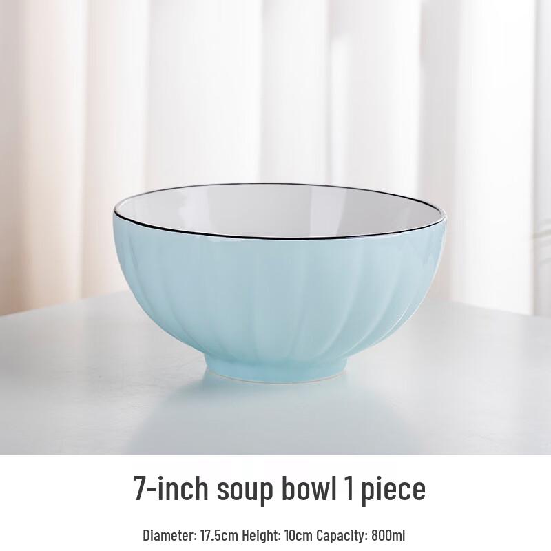 ZISIZ Ceramic Pumpkin Soup Bowl