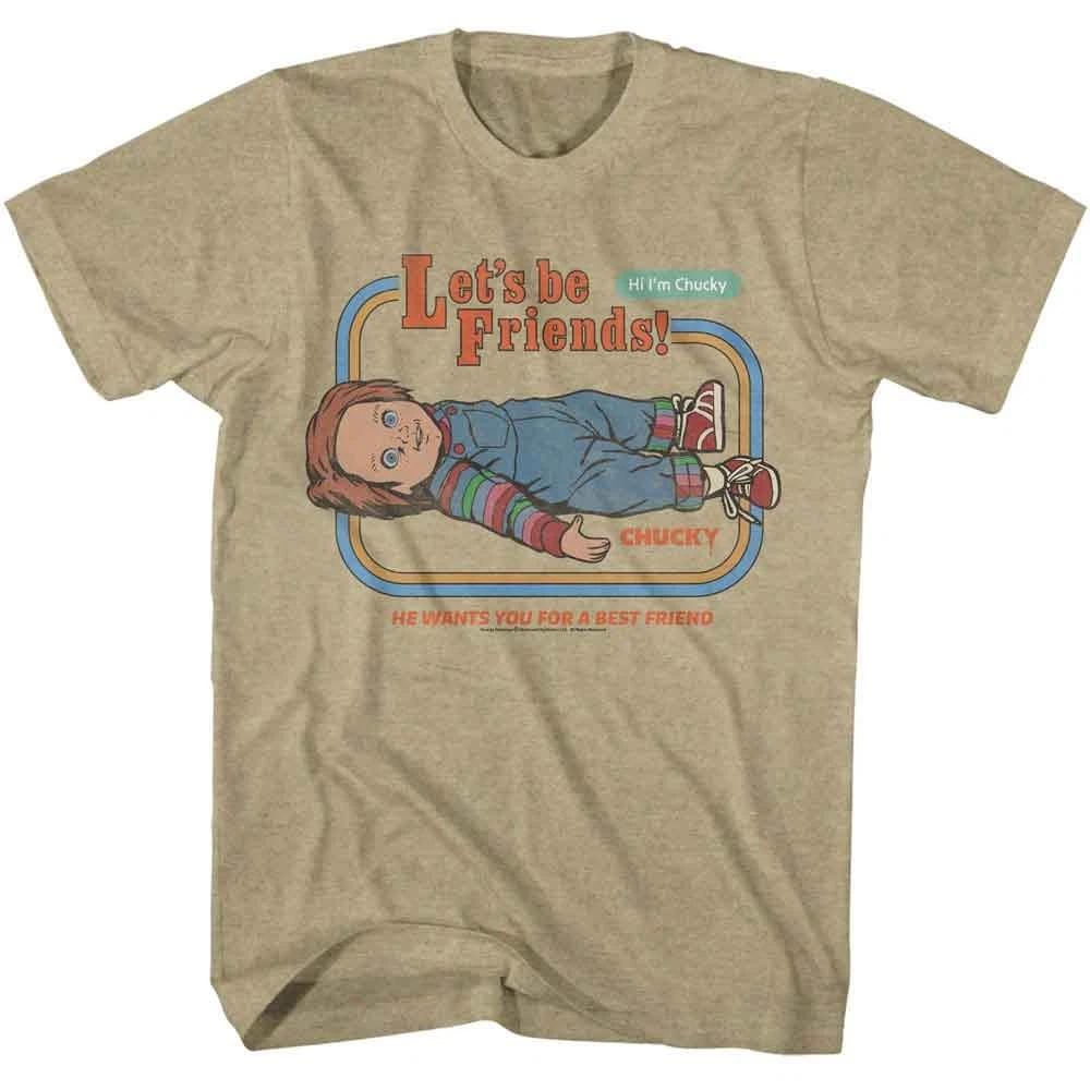 Chucky - Lets Be Friends - Officially Licensed American Classics - Front Print H 150