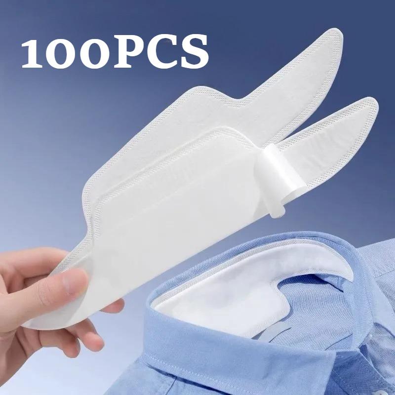 10-100pcs 2026 New Collar and Brim Disposable Anti Sweat Stickers Shirt and Down Jacket Collar Anti Dirt Stickers