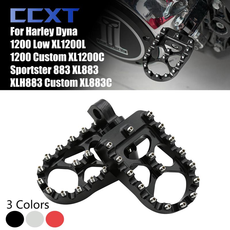 Motorcycle CNC 360° Rotating Foot Pegs For Harley Dyna Sportster FLFB FLSTF FXDB Iron 883 Softail Slim FLS Standard FXST XL1200L