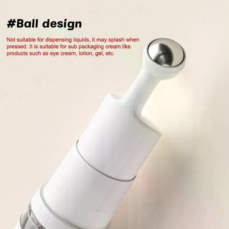 5/10/12/15ml Roller Ball Vacuum Bottle Liquid Essential Foundation Eye Cream Refillable Bottles Travel Portable Empty Dispenser
