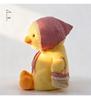 Yellow Duck Plush Toy with Scarf - Cute Little Doll Animal Figure, Perfect Birthday Gift Ornament