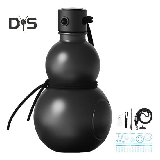 

Бутылка для воды из тыквы объемом 900 мл в винтажном китайском стиле, бутылка для питья Wukong, большая емкость, портативная, для путешествий на открытом воздухе, для фитнеса, спорта, для воды чёрный