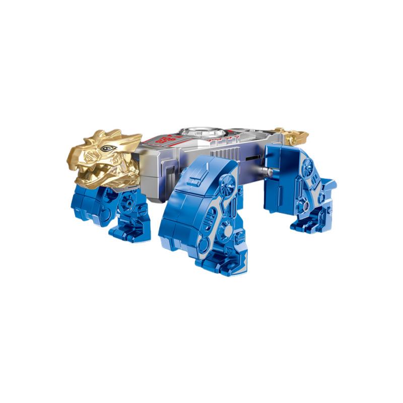 Dual-Form Dino Mecha Gyro: Transforming Decompression Toy for Kids
