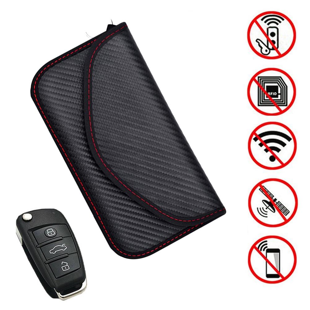 Signal Blocker Pouch for Car Cell Phone Car Keys Remote Control Shielding Bag Safe Signal Blocking Case Auto Accessories