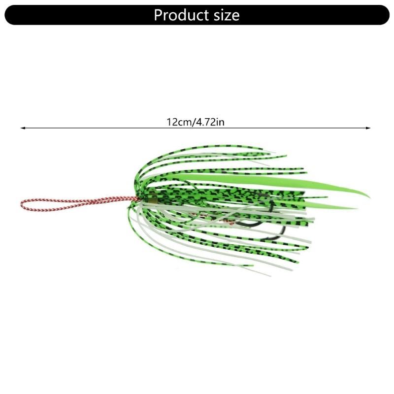 5er Pack Haken aus Kohlenstoffstahl mit doppeltem Jigging-Assist-Haken Salzwasser-Angelhaken Ersatzhaken Vertikale Jigs Köder Hakenset