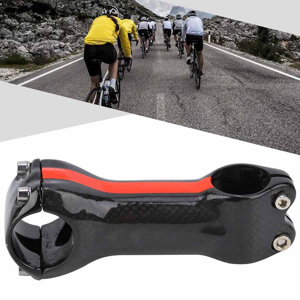 Carbon Fiber Road Mountain Bike Handlebar Stem for 31.8mm Handlebar Bicycle Accessory (C)