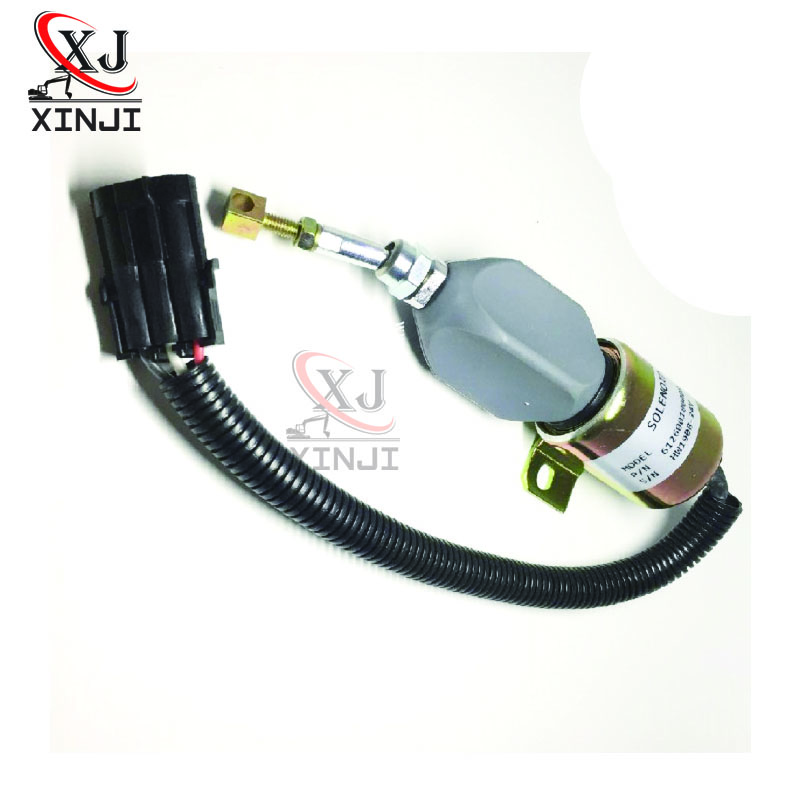 Shutdown Solenoid 612600180008 1752ES 24E7UC3B1S7 1752ES 12E7UC3B1S7 For 24V  12VExcavator Engine Parts