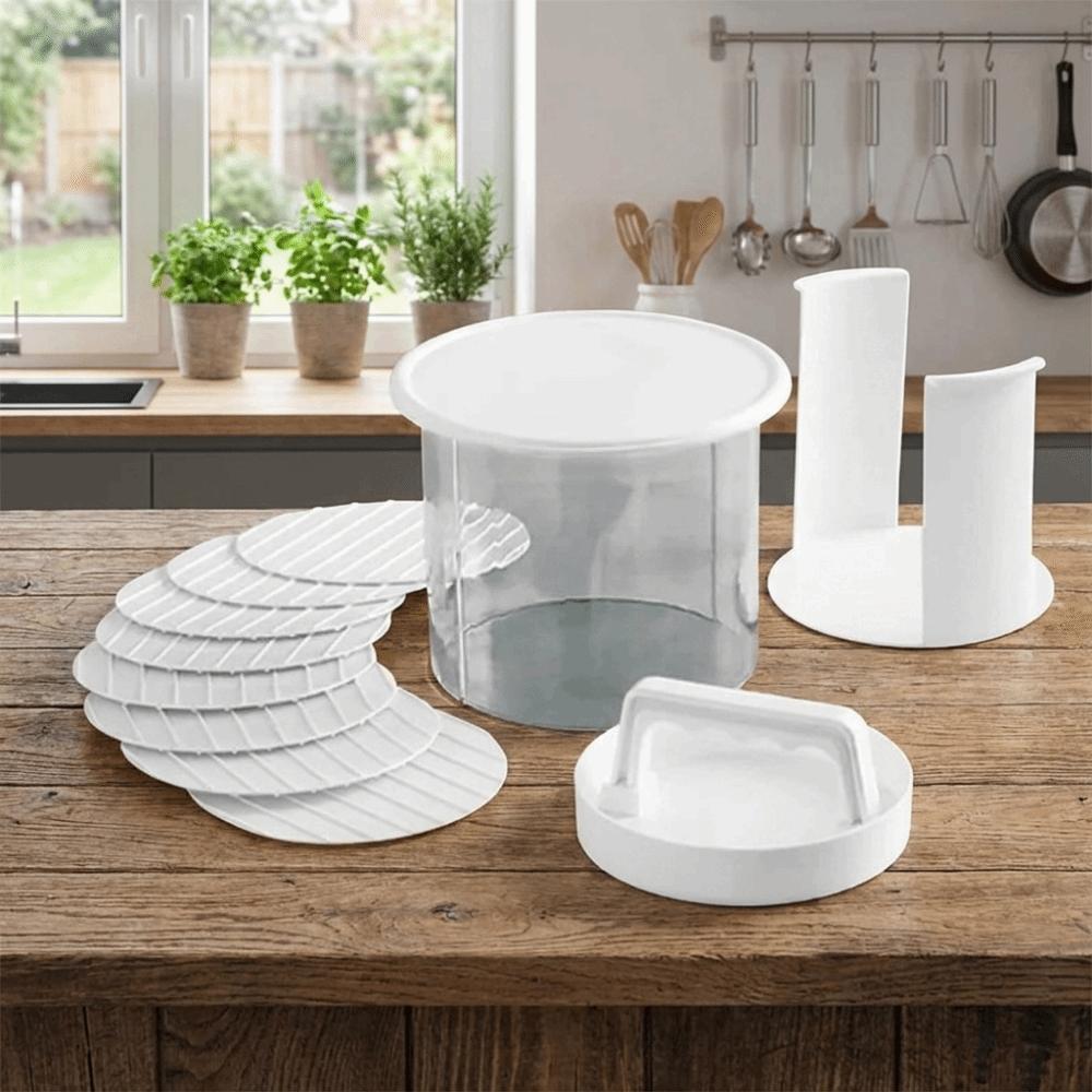 Non-Stick Hamburger Patty Press Reusable Beef Press Mold Burger Shaper Hamburger Patty Box BBQ