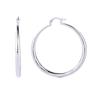 Fine 925 Sterling Silver Luxury Big Circle Hoop Earrings for Women Charms Sterling Solid  Ear Stud Hoop Earrings Party Jewelry
