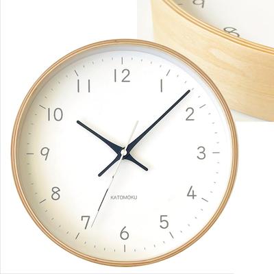 Orologio da parete in compensato con 22 secondi continui (mano continua) km-121BKRC 252mm (radiosveglia)
