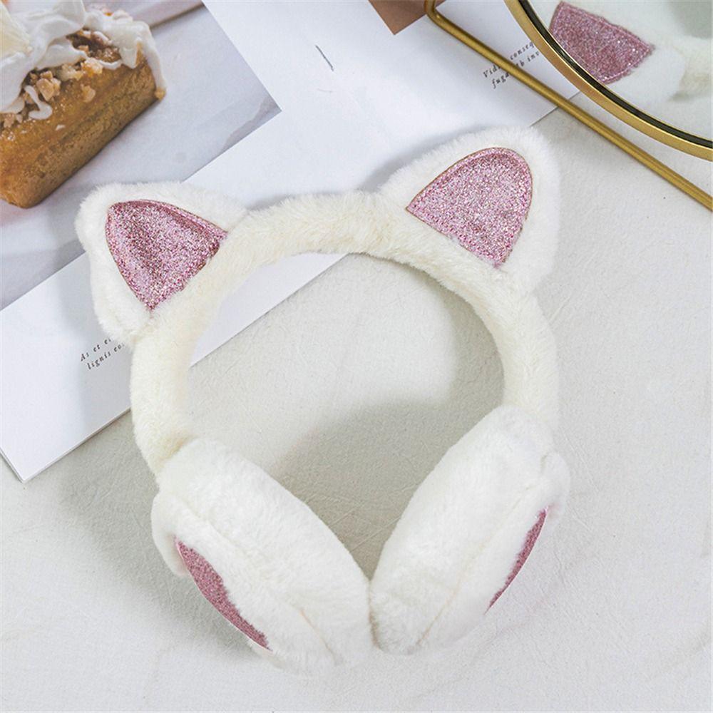 Soft Furry Outdoor Ear Covers Headband Cat Ears Ear Warmers Trendy Winter Accessories  for Women