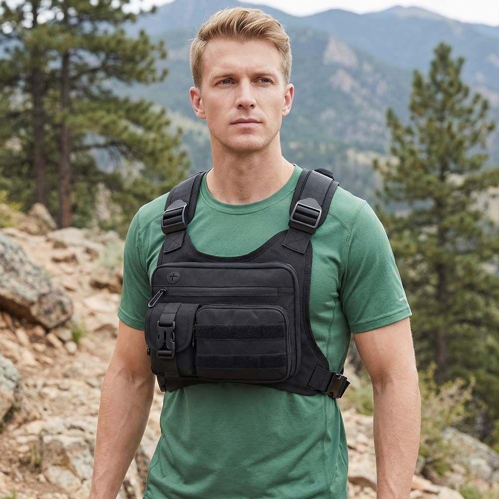 Multi-functional Multi-functional Chest Bag Adjustable Running Vest Bag Outdoor Chest Bag Cycling