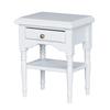 1:12 Miniature Dollhouse Bedroom White Bedside Table Model