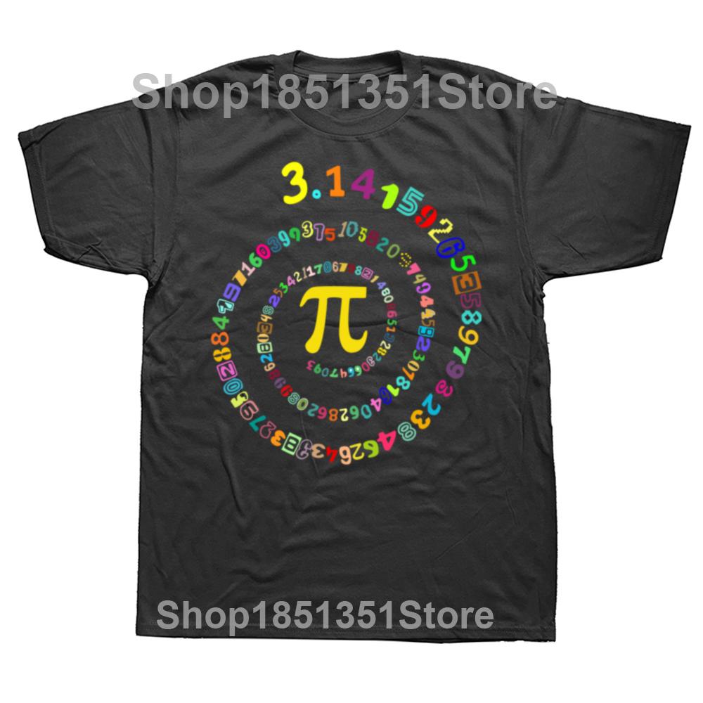 Lustige Pi-Tag Grafik T-Shirts Herren Damenmode Lässiges T-Shirt 100% Baumwolle Locker Übergroß Mathe 3.14 T-Shirt