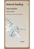 Nuoxin Baby Anti-Choke Borosilicate Glass Feeding Bottle for Newborns, Anti-Bloating, Medium Size.