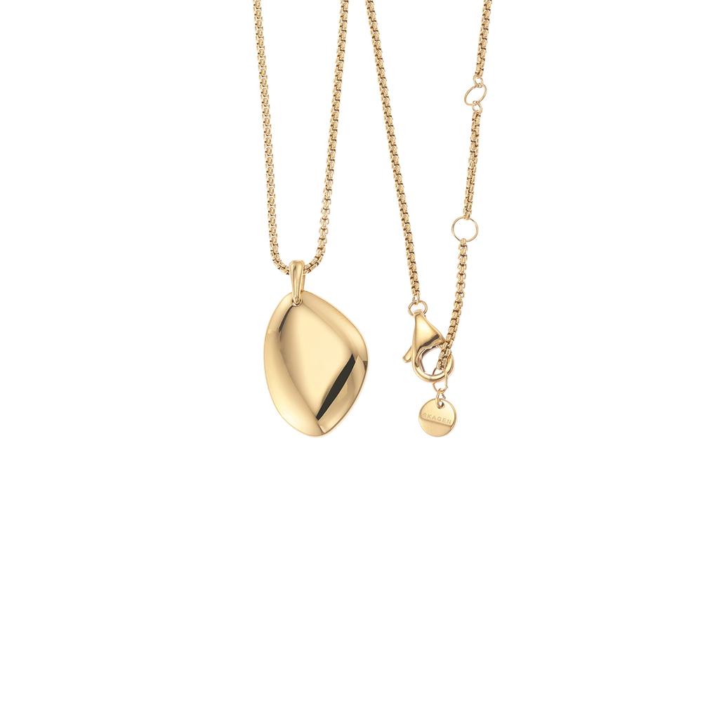 Skagen KARIANA Gold-Tone Stainless Steel Pendant Necklace