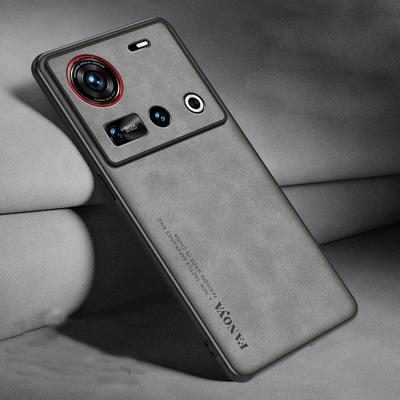 Lambskin Leather Phone Case for ZTE Nubia Z70 Ultra Z60 S Pro Matte Shockproof Silicone Soft Back Cover Cases for Nubia Z60 Ultra Z60S Pro