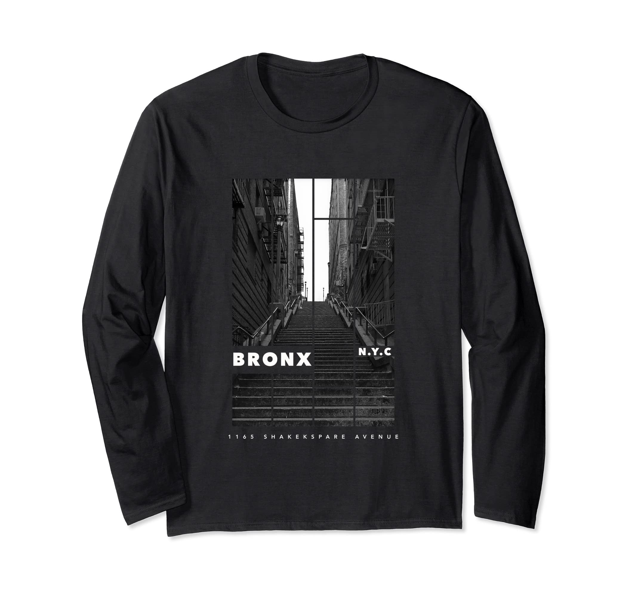 

Clown Joker Stairs Bronx NYC Modern Gift Long Sleeve T-Shirt