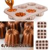 Форма для канале Carbon Steel 6/9/12 комірок Антипригарна форма для канале Форма для кексів Шоколадна Мафін Форма для випічки DIY Форма для торта Інструменти для випічки