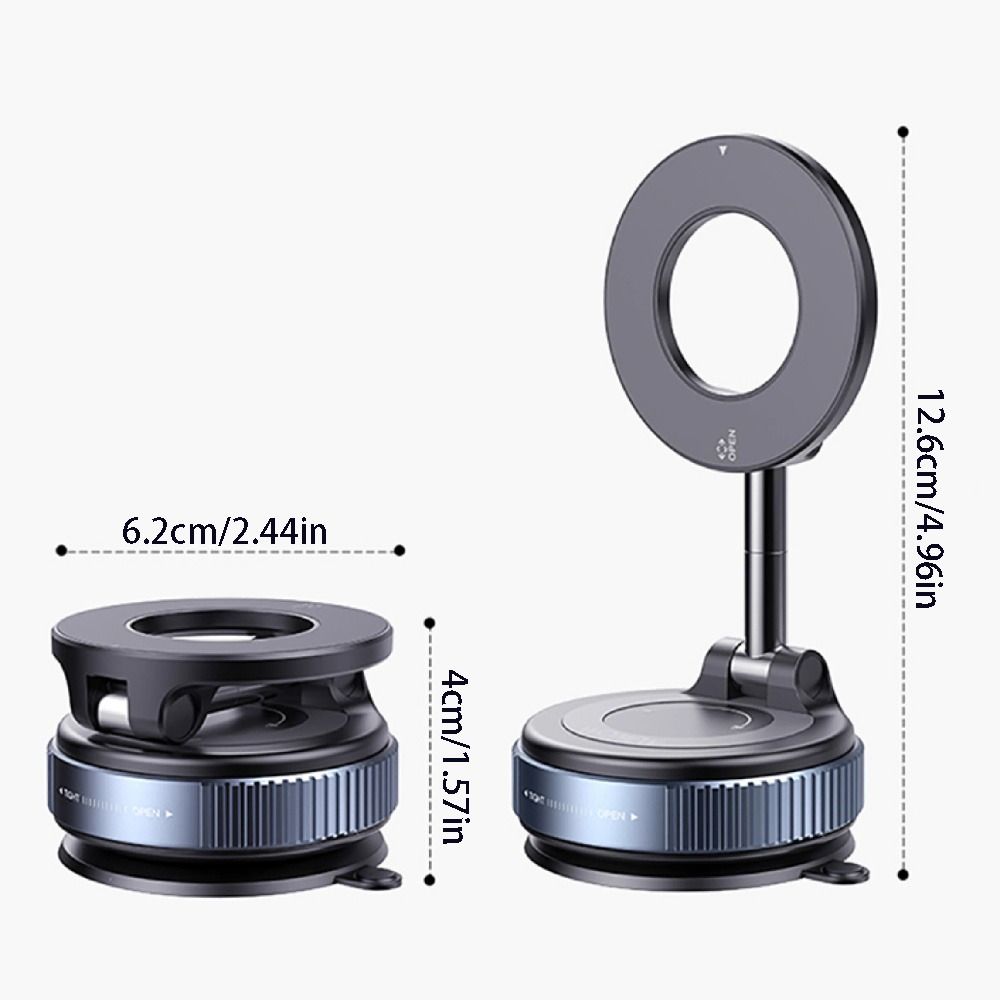 Magnetic Car Phone Holder Folding 360° Rotating Travel Phone Stand Portable Universal Cell Phone Bracket Driving Use