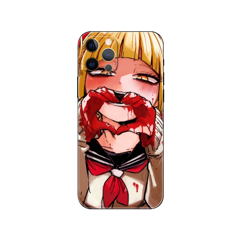 Süße Himiko Toga Anime Handyhülle für iPhone 5 5s 2020se 6 6s 7 8 plus x 10 XR XS 11 12 13 mini pro MAX schwarze TPU-Rückseite