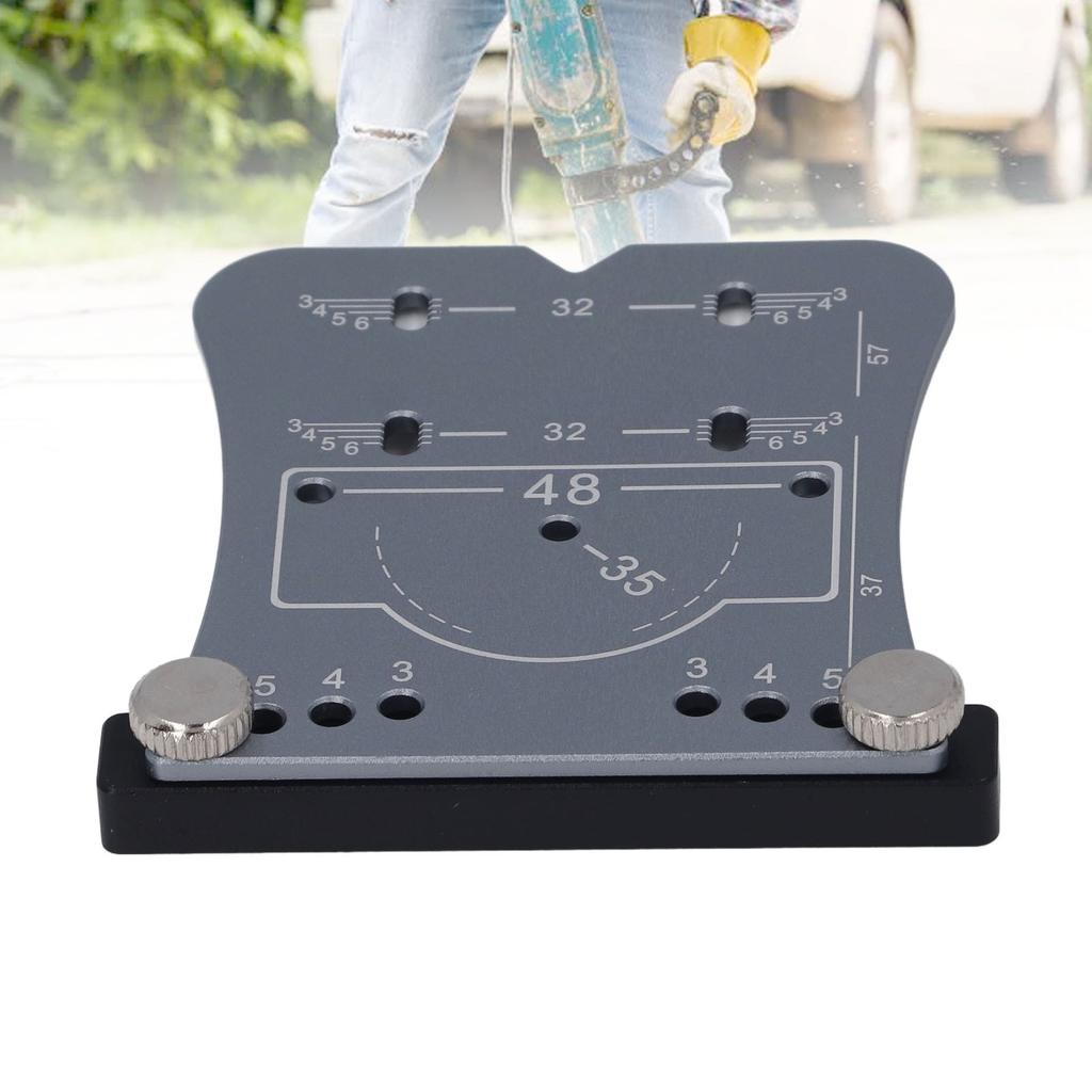 35mm Hinge Hole Jig Aluminum Alloy Drilling   Template Woodworking Punching Locator for Cabinet Door