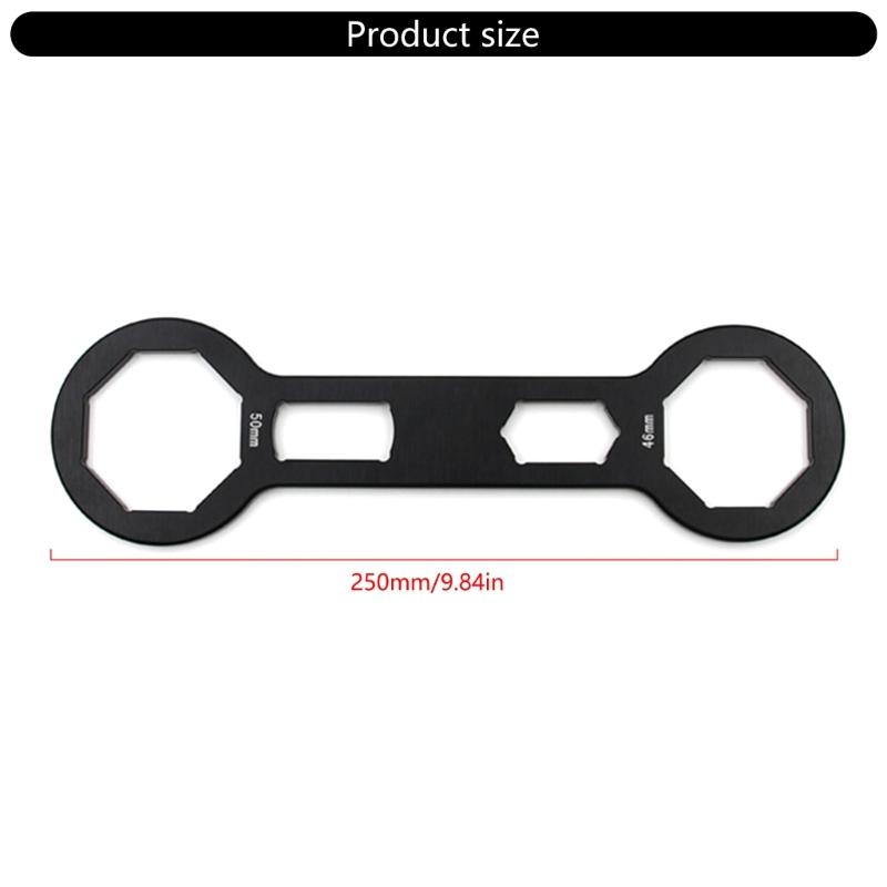 Lightweight Portable Precise Octagonal Head Fork Caps Spanner Wrench for Front Suspension Tuning Motorbike Dirt Bike Use