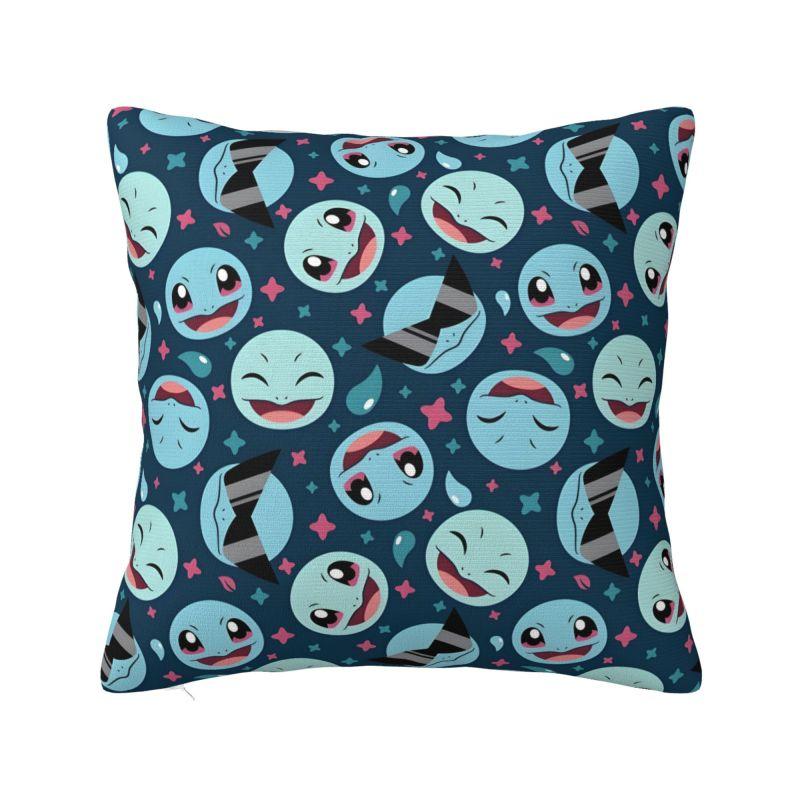 Custom Squirtles Anime Modern Pillow Cover Play Game Car Cushion 30cmx30cm