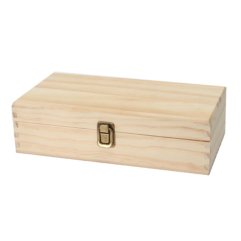 For doTERRA 32 Grids Essential Oil Natural Wood Box Aromatherapy Wooden Box Treasure Jewelry Storage Organizer Handmade Craft