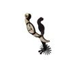 1Pc Antique Men'S Spur With Electroplated Alloy Gears