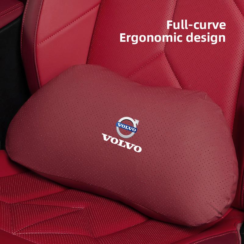 Car Seat Headrest Lumbar Support Memory Cotton Pillow Keychain For Volvo XC90 V90 V60 XC60 V40 EC40 EX40 S80 S60 S90 C40 C30 C70