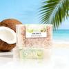 Jabón Artesanal de Cúrcuma Curcumina y Aceite Esencial de Zanahoria con Exfoliante de Coco para Limpieza Profunda y Exfoliación