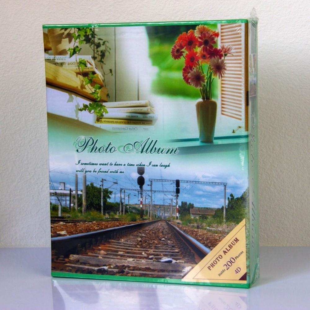 Laminated Photo Album 6 Inch 200 Pockets Photo Storage New Slip-in Picture Albums Home Storage