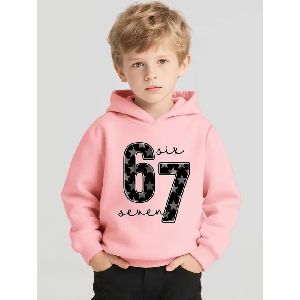 Lente Herfst 67 Zes Zeven Grappige Meme Kinder Hoodie Jongens Meisje Met Capuchon Pullover Hiphop Streetwear Zacht Casual Kinder Sweatshirt Pullover Top