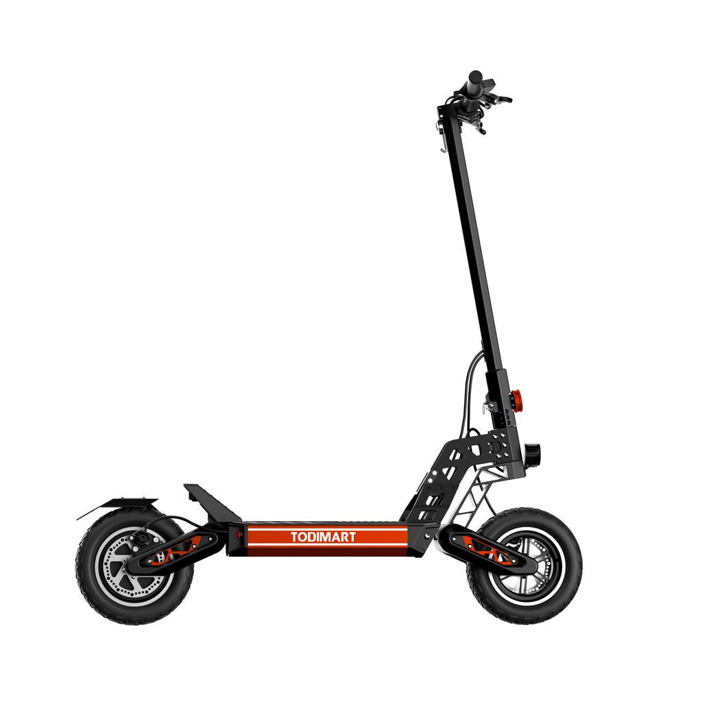 Todimart S9B Multi Terrain Electric Scooter 48V18.2AH Battery 800W Motor 45km/h Top Speed 75-80km Range 10 Inch Off-Road Tires For Adult