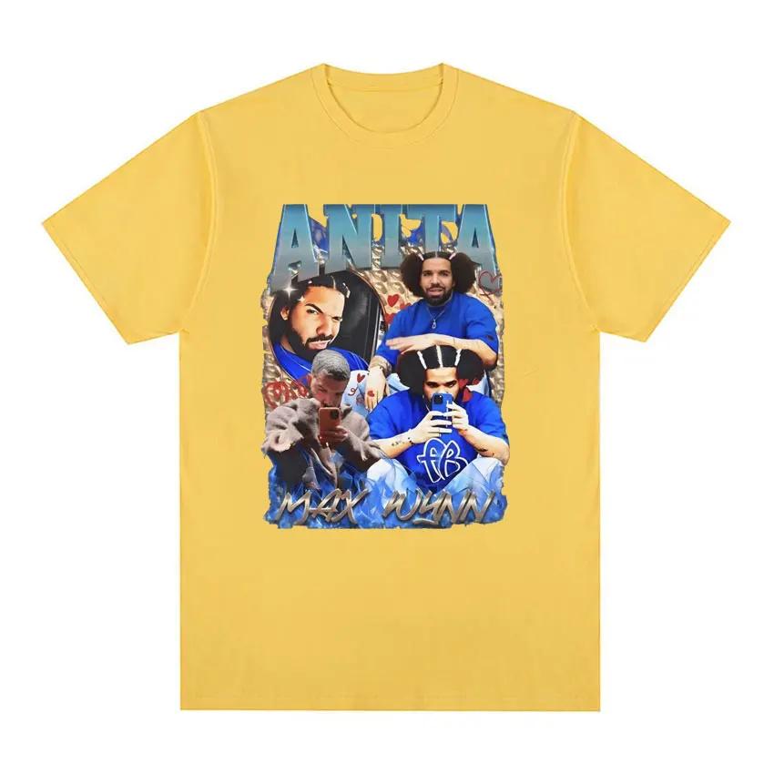 Drake Anita Max Wynn Funny Meme Graphic T-shirts for Men Women Clothing Fashion Hip Hop Style T-shirt Casual 100% Cotton T Shirt