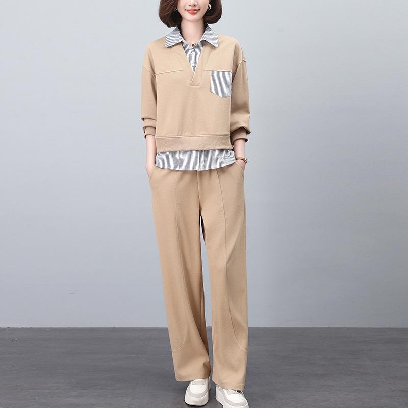 

Autumn 2024 Women s Casual Petite Two-Piece Sweatshirt Set XL (suggested 130-145 jin)