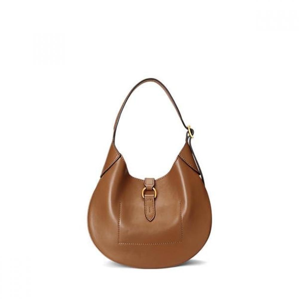 Polo Ralph Lauren Women S Polo Id calfSkin Shoulder Bag wapoBag02v20031270