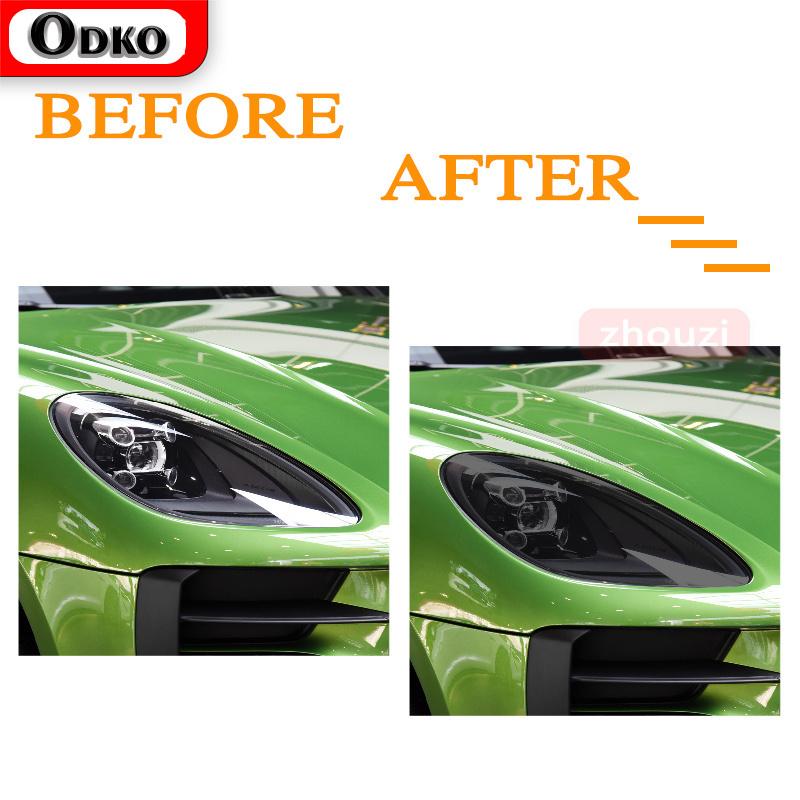 Per Porsche Macan 2018 Faro Auto Tinta Nero Pellicola Protettiva Vinile Fanale Posteriore Trasparente TPU Adesivo Accessori