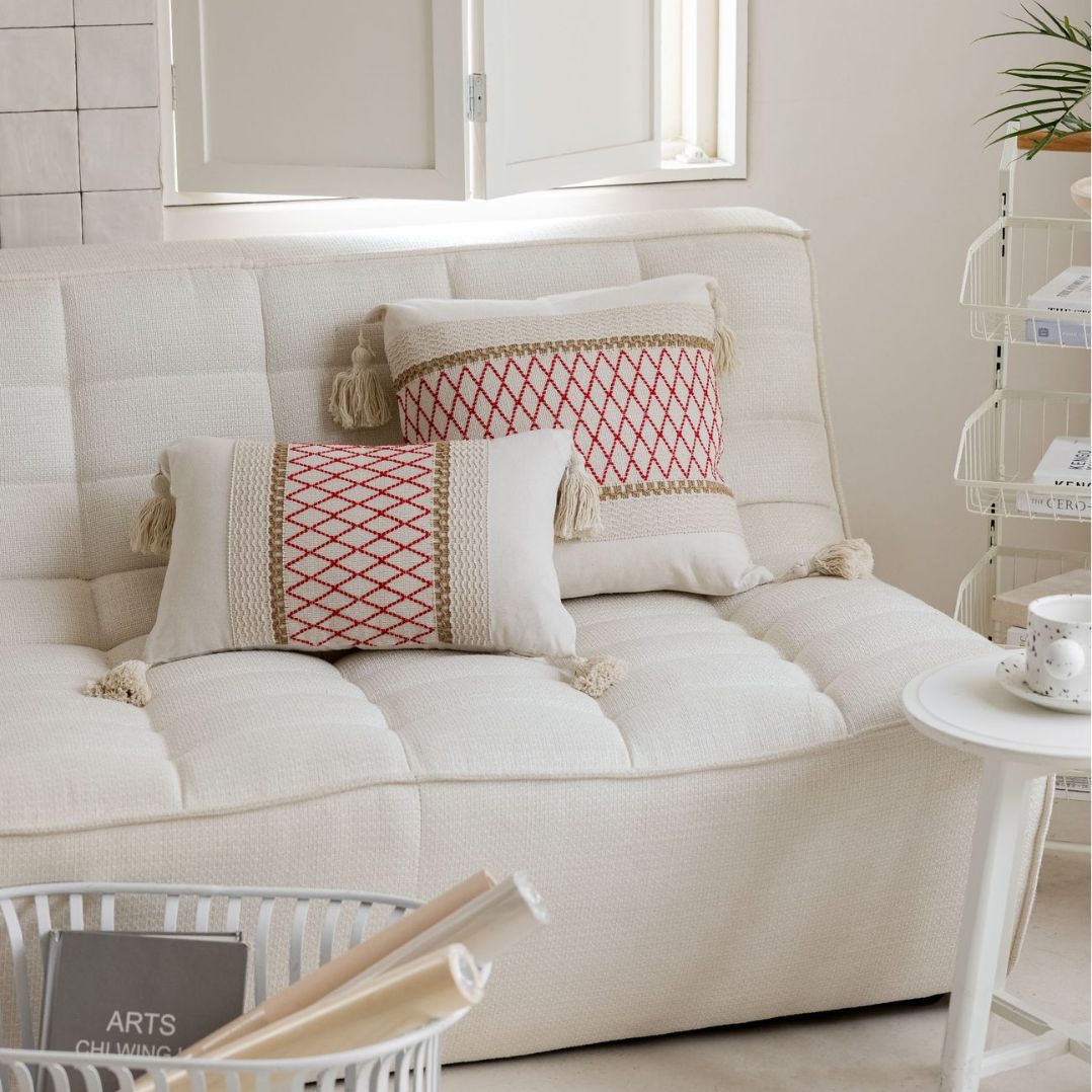 

1 шт. Бохо Декоративні подушки для дивана Обкладинка для подушки з китицями Наволочка (Без подушки-кора) 30x50cm(11.8x19.7inch)